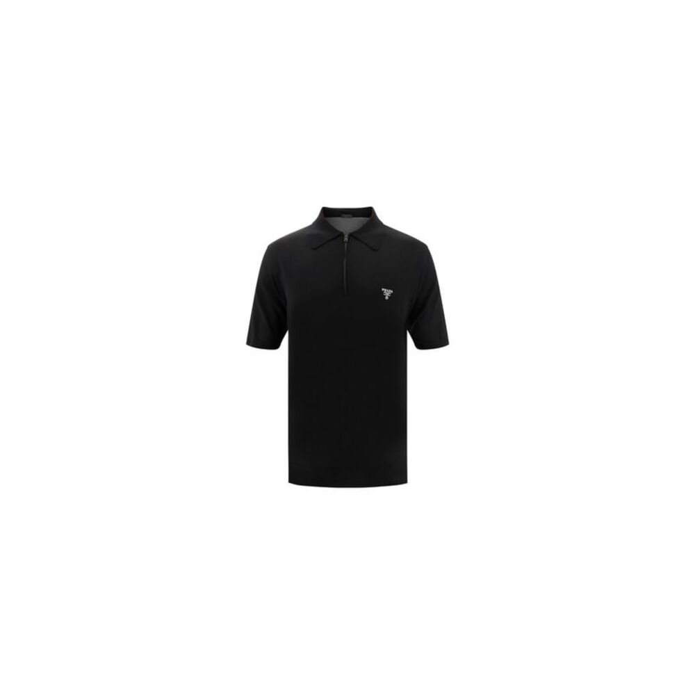 Prada Men Virgin Wool Polo Shirt